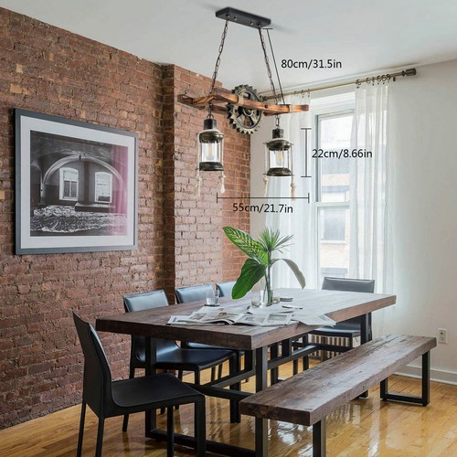 Rustic wood chandelier - wood,