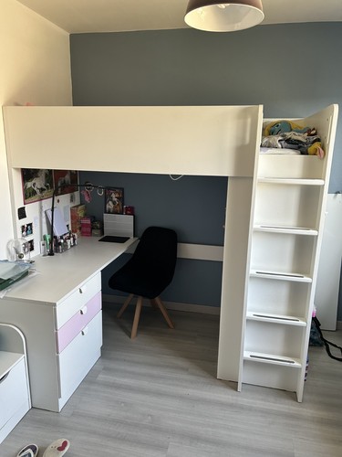 Lit mezzanine bureau - , smastad