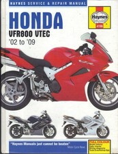 HONDA VFR800 VTEC,VFR800A INTERCEPTER,HAYNES MANUAL 2002-2009 "HARDBACK"