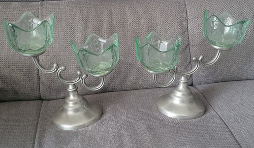 Lot double bougeoir - de,