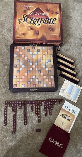 Vintage 1999 scrabble deluxe - scrabble,