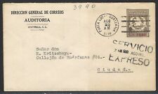 GUATEMALA 1930 CORREOS AUDITORIA COVER SERVICIO EXPRESO WITH BUZON MKG