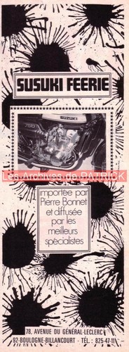 Publicité suzuki 750 - suzuki,