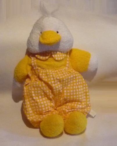 Peluche poupon canard jaune - poupon,