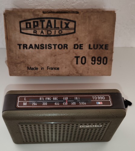 Transistor optalix 990 - transistor, kaki