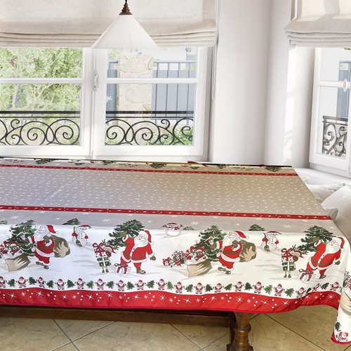 Nappe papa noël rectangle - nappe,