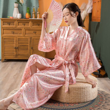 Femme Satin Kimono Pyjama Robe