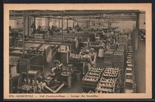 Old postcard spa, monopoly, bottling hall, bottle washing 