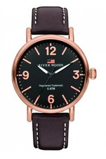 River Woods Montre Marron Analogique Hommes Delaware RW420034