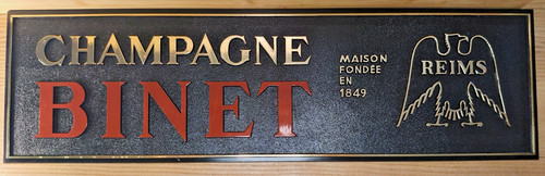 Plaque publicitaire champagne - publicitaire,