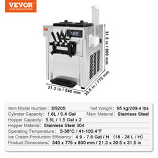 VEVOR Machine À Crème