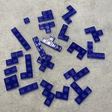 2009 BLOKUS Tiles Replacement Pieces Parts Blue Complete Set 21 Pieces B1