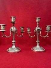 Paire de Chandeliers 3 feux