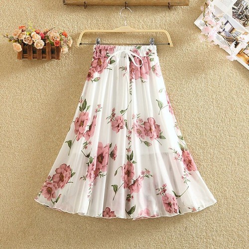 Robe longue chiffon - robe, mi-longue