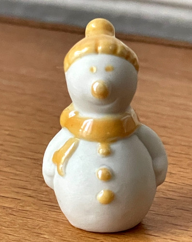Fève bonhomme neige mat - de,