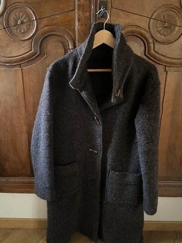 Manteau laine bouillie - manteau,