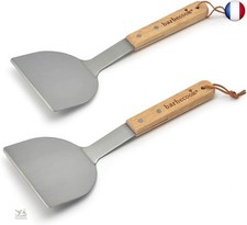 Barbecook Set de 2 spatules à plancha, ustensiles plancha pour barbecue 