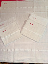 5 torchons anciens pur lin