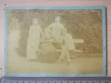 UG042 Large CDV - Family Garden Bench Studio Unknown