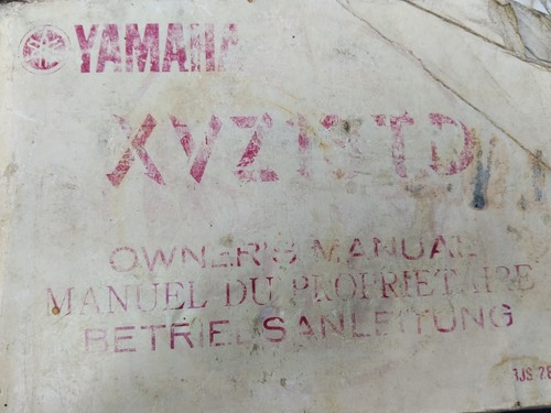 Livret moto yamaha venture - yamaha,