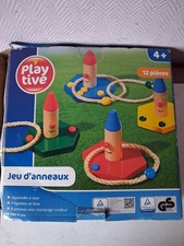 jeu d'anneaux en bois neuf.