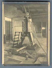 Antique Vintage Silver Print Industrial Machine. Old industrial machine T