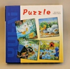 6 20 Piece Wooden Puzzles - The Farm, the Duck Pond - Puzzle