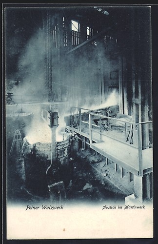 Carte postale peine - carte, laminoir