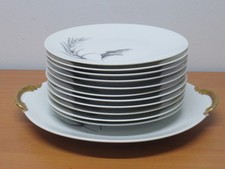 SERVICE À GÂTEAU 12 PIÈCES EN PORCELAINE DE LIMOGES POUR HAVILAND