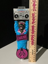 ? RARE Eureka Bear w/ Ghetto Blaster Tall Craft Beer Bar Tap Handle