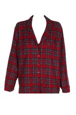 Pijamas Familiaux Rouges Pour Hommes Brinkley À Carreaux Haut De Pyjama S