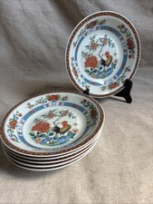 Limoges Haviland. 6 Hollow 18.9cm porcelain plates model Au Coq.
