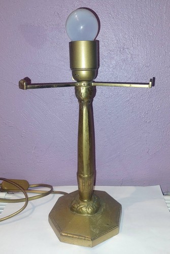 Pied lampe art deco bronze - lampe,
