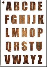 Pochoir Lettre A4 en plastique