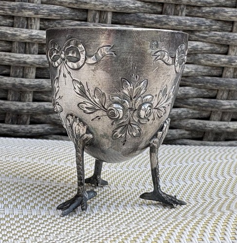 Coquetier argent massif avec - coquetier,