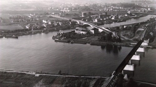 Ancienne photo aérienne - aÉrienne, de