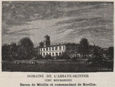 MÉDOC. VERTHEUIL. Domaine de l'Abbaye-Skinner (Cru Bourgeois). SMALL 1908