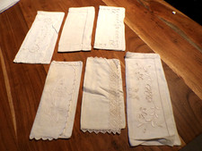 Linge ancien Lot de 6 Porte