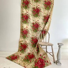 Jules Leleu design fabric curtain French drape from France ~ heavy weight uphol