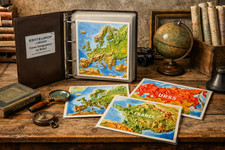 ancien Lot cartes relief