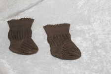 JUmeau Brown Baby Socks