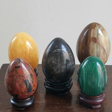 Lot Oeuf en Pierre Dure x 5