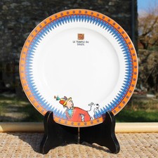 Assiette à dessert Tintin / Le Temple du Soleil Hergé / Moulinsart 1996