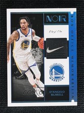 2019-20 Panini Noir Box Office Memorabilia Tag 1/1 D'Angelo Russell Patch 11jf