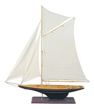 Yacht à voile Maquette de bateau en Bois 80 x 85 cm Sea-Club