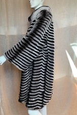 Manteau CHINCHILLA fourrure et laine - Taille M à L - Doux et chaud ! COMME NEUF