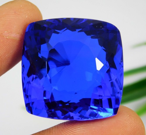 Coussin carré tanzanite - , bleu