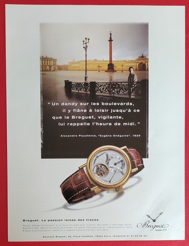 Publicité presse montre - de,