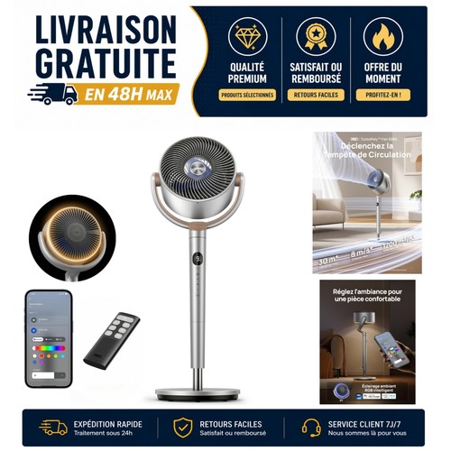 Ventilateur sur pied dreo - sur,