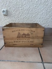 VINTAGE GRAND CRU CLASSE WOODEN WINE CASE Château Yon-Figeac